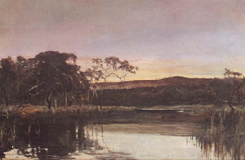 John Ford Paterson Sunset,Werribee River Norge oil painting art
